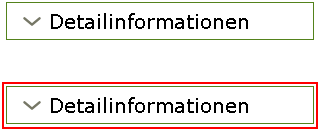 Fokussierter Schalter mit Indikator aus roten Rahmen und kleinem Abstand zum Schalter